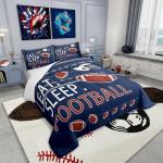 Football Field Comforter Set for Kids