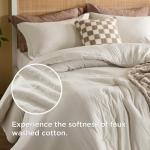King Size 5-Piece Comforter Set with Throw Pillow