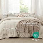 King Size 5-Piece Comforter Set with Throw Pillow