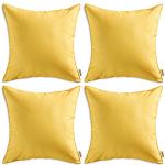 MIULEE Set of 4 Waterproof Outdoor Pillow Covers