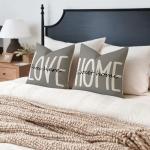 Rustic Farmhouse Throw Pillow Covers Set of 4