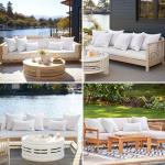 MIULEE Waterproof Outdoor Throw Pillow Inserts - 2 Pack