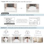MIULEE Waterproof Outdoor Throw Pillow Inserts - 2 Pack