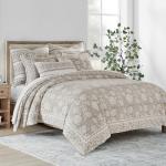 Levtex Home Adare Taupe Floral King Duvet Set