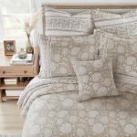 Levtex Home Adare Taupe Floral King Duvet Set