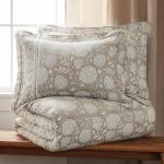 Levtex Home Adare Taupe Floral King Duvet Set