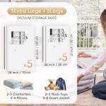 10 Pack Vacuum Storage Bags for Bedding and Clothes