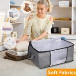 3 Pack Zippered Storage Bags for Bedding
