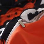 King Size Halloween Skull and Pumpkin Duvet Set