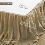 BISELINA French Linen Ruffle Bed Skirt, 18-Inch