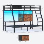 Rustic Brown Twin Over Twin Bunk Bed Set