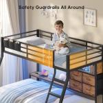 Rustic Brown Twin Over Twin Bunk Bed Set