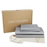 Egyptian Cotton King Sheet Set - Silver 4 Pieces