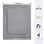 Egyptian Cotton King Sheet Set - Silver 4 Pieces
