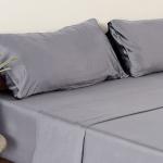 Egyptian Cotton King Sheet Set - Silver 4 Pieces