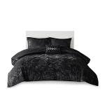 Luxury Velvet Queen Duvet Cover Set, 4 Pieces