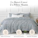 Melody Aqua Oversized King Duvet Cover Set