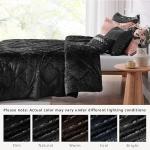 Luxury Velvet Queen Duvet Cover Set, 4 Pieces