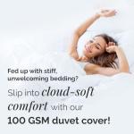 Melody Aqua Oversized King Duvet Cover Set