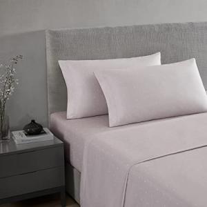 Vera Wang King Sheet Set in Eyelet Pink