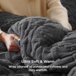 Bedsure Faux Fur Duvet Cover Set - King Size