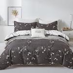 WONGS Floral Queen Duvet Cover Set, 3 Pieces