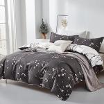 WONGS Floral Queen Duvet Cover Set, 3 Pieces
