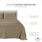 Egyptian Cotton King Size Bed Sheet Set - Taupe