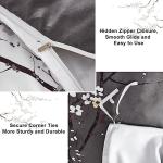 WONGS Floral Queen Duvet Cover Set, 3 Pieces