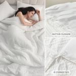 White Queen Duvet Cover Set with 3 Pieces