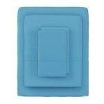 Blue Brushed Microfiber Twin Sheet Set - 3 Pieces