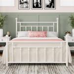 Queen Size Vintage Metal Bed Frame with Headboard