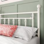 Queen Size Vintage Metal Bed Frame with Headboard
