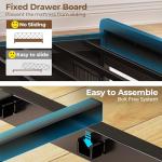 Full Size Bed Frame with Charging Station and LED