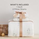Bedsure Floral Quilt Set for Queen Bed