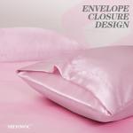 Blush Pink Satin King Size Duvet Cover Set