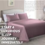 Purple Satin Queen Sheet Set - 4 Pcs