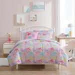 Nautica Kids - Kids Comforter Set, Super Soft Toddler Bedding with Matching Shams & Throw Pillow, Kids Home Decor, Ideal Girl Room Essentials (Sutton Palm Trees Aqua, Full/Queen)