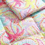 Nautica Kids - Kids Comforter Set, Super Soft Toddler Bedding with Matching Shams & Throw Pillow, Kids Home Decor, Ideal Girl Room Essentials (Sutton Palm Trees Aqua, Full/Queen)