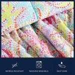 Nautica Kids - Kids Comforter Set, Super Soft Toddler Bedding with Matching Shams & Throw Pillow, Kids Home Decor, Ideal Girl Room Essentials (Sutton Palm Trees Aqua, Full/Queen)