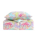 Nautica Kids - Kids Comforter Set, Super Soft Toddler Bedding with Matching Shams & Throw Pillow, Kids Home Decor, Ideal Girl Room Essentials (Sutton Palm Trees Aqua, Full/Queen)