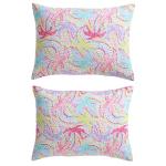 Nautica Kids - Kids Comforter Set, Super Soft Toddler Bedding with Matching Shams & Throw Pillow, Kids Home Decor, Ideal Girl Room Essentials (Sutton Palm Trees Aqua, Full/Queen)