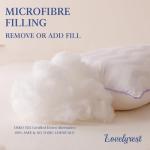 LOVELYREST Pillows Queen Size Set of 2,Luxury Hotel Quality Cooling Pillows with Zipper,Super Soft Down Alternative Fill for Side Back and Stomach Sleepers