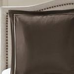 Madison Park Essentials Delaney 24-Piece Room In A Bag Comforter Set-Satin Jacquard All Season Luxury Bedding, Sheets, decorative pillows and Curtains, Valance, King (104 in x 92 in), Medallion Navy