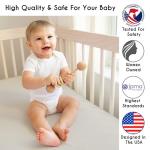 Sweet Jojo Designs 4-Piece Baby Crib Bedding Set (100% Cotton Jungle Animals) for Boys or Girls, Infants/Nursery incl. Blanket, Fitted Sheet, Skirt, Diaper Stacker (Neutral, Wildlife Safari, Elephant)