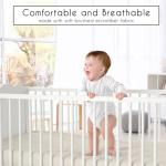 Sweet Jojo Designs 4-Piece Baby Crib Bedding Set (100% Cotton Jungle Animals) for Boys or Girls, Infants/Nursery incl. Blanket, Fitted Sheet, Skirt, Diaper Stacker (Neutral, Wildlife Safari, Elephant)