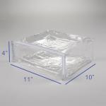 Glenna Jean 5 Pack Clear Zippered Storage Bags for Clothes,Closet Organizers and Storage Containers Vinyl Moving Bag for Bedding, Linen, Blankets, Comforters, Clothing & Toys SIZE 4 x 11 x 10"