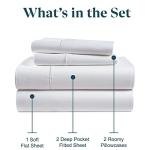 Split King Sheet Set - Luxury Split King Sheets for Adjustable Bed - 100% Cotton, 600 Thread Count Split King Sheets - 16" Deep Pocket Cooling Sheets for Split King Adjustable Bed - White