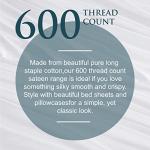 Split King Sheet Set - Luxury Split King Sheets for Adjustable Bed - 100% Cotton, 600 Thread Count Split King Sheets - 16" Deep Pocket Cooling Sheets for Split King Adjustable Bed - White