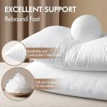 MIULEE 14x36 Inch Premium Lumbar Throw Pillow for Bed Sofa Couch Virgin Microfiber with 100% Cotton Cover Decorative Throw Pillow Insert Stuffer Form